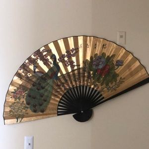 Beautiful Asian fan 50” x 30”